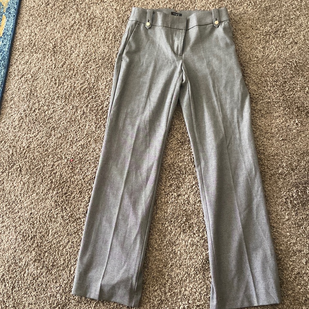 Black and white Loft Dress Pants